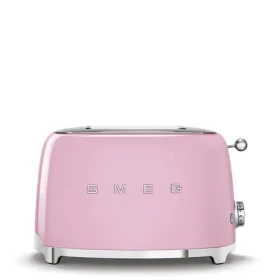 SMEG 50#39;s Retro Style ružová / Hriankovač / 950 W / 2 sloty / 2 hrianky / 6 stupňov opečenia (TSF01PKEU)