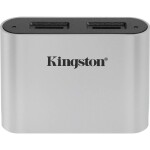 Kingston WFS-SDC externá čítačka pamäťových kariet / hub USB-C® USB 3.2 (1. generácia) striebornočierná; WFS-SDC