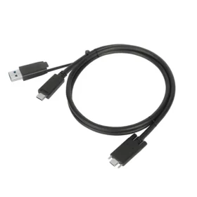 Targus ACC1133GLX Sada káblov USB-C čierna / pre Targus Universal / Universal QUAD 4K / krídlové skrutky (ACC1133GLX)