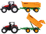 Mamido Elektrický traktor na diaľkové ovládanie, gumové kolesá + príves RC0601
