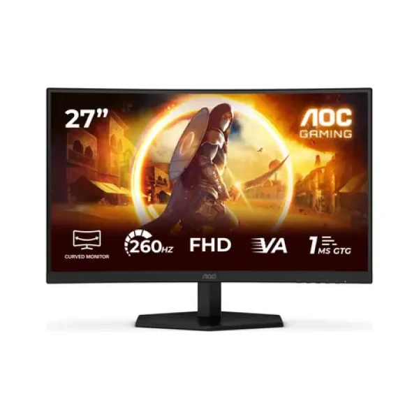 27" AOC Gaming C27G42ZE čierna / VA / 1920x1080 / 16:9 / 1ms / 3000:1 / 300cd-m2 / HDMI + DP / VESA (C27G42ZE)