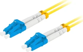 Lanberg SM žltá / Optický patch kábel / LC/UPC-LC/UPC / Duplex / G657A1 / 2 m (FO-LULU-SD11-0020-YE)