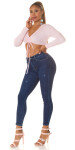 Sexy Highwaist Push-Up Jeans Used Look denimblue 44