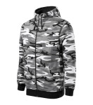 Camo Zip Mikina pánska maskáčová šedá 3XL