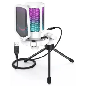 FIFINE AmpliGame A6V RGB čierna / stolný mikrofón / trojnožka / USB-C (FA6VW)
