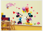 Veselá Stena Samolepka Mickey Mouse a Minnie Veľkosť: 75 x 120 cm