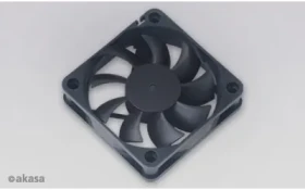 Akasa 60x60x15 čierna / Prídavný ventilátor / 60 mm / 4300 RPM / 32,7 dB / 3pin / OEM (AK-6015MS)