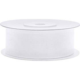 Biela stuha 25 mm x 25 m - PartyDeco - PartyDeco