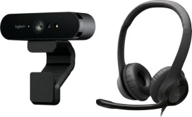 Logitech Brio Ultra HD Pro Business (960-001106) + H390 (981-000406)