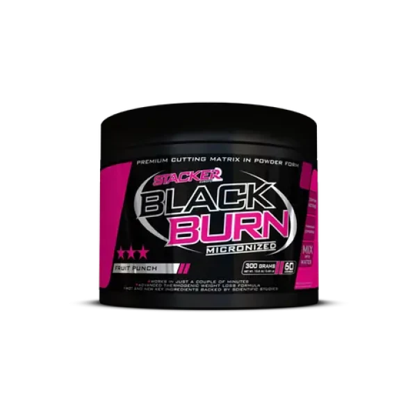 Black Burn Micronized - Stacker2 (citrón limetka, 300 g) (43729-2-300g-lemonlime)
