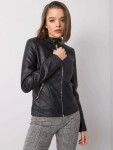Dámska kožená bunda G81.96P - FPrice S černá