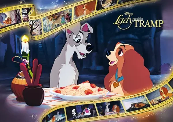 Trefl - Puzzle - Premium PLUS Iconic Moments: Lady a Tramp