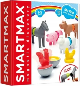 SMARTMAX Magnetická stavebnica Moja prvá farma 16 dielikov