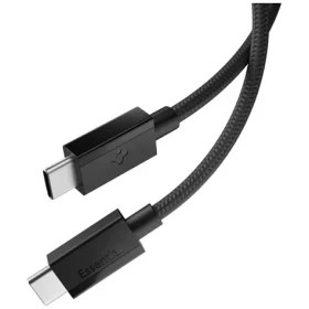 Spigen EB6015CC Essential USB-C na USB-C 60W kábel 1.5m čierna / USB 2.0 (ACA10417)
