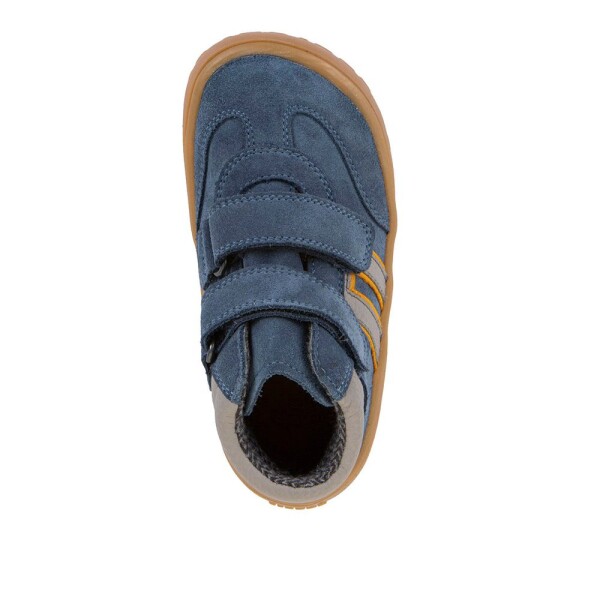 Chlapčenské celoročné členkové barefoot topánky F-MOTION TEX DENIM Froddo G3110285-2 - 25