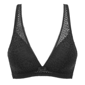 Dámská krajková podprsenka bez kostic DIM model 17640104 TRIANGLE BRA DIM černá