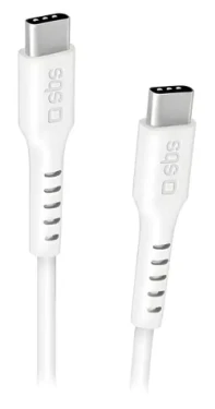 SBS USB-C/USB-C 1,5m biela / Dátový kábel / Power Delivery 100W