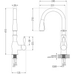 MEXEN/S MEXEN/S - Kevin granitový drez 1 s odkvapkávačom vrátane batérie Savita, čierna/strieborná metalík 6517-73-672601-00