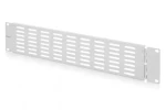 Digitus 19" sivá / Krycí panel 2U / výklopný / oceľový plech (DN-97694)