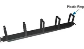 DATACOM 19 vyväzovací panel 1U 5x tvrdé plast. oko 3x6cm (50271208)