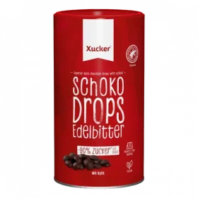 Tmavé čokoládové kvapky - Xucker (horká čokoláda, 200 g) (37627-2-200g)