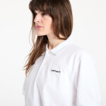 Tričko Carhartt WIP S/S Carhartt Script Polo UNISEX White/ Black L