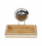 Compactor Bestlock SPA Bamboo Držiak na mydlo bez vŕtania chróm (RAN5806)