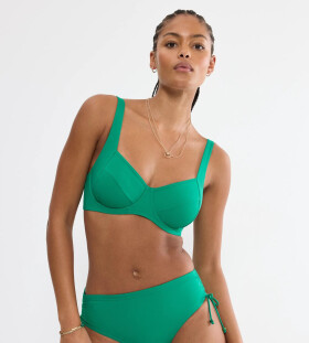 MIX & MATCH SUMMER - Plavková podprsenka s kosticami pre prirodzenú podporu Triumph PALM GREEN 48D