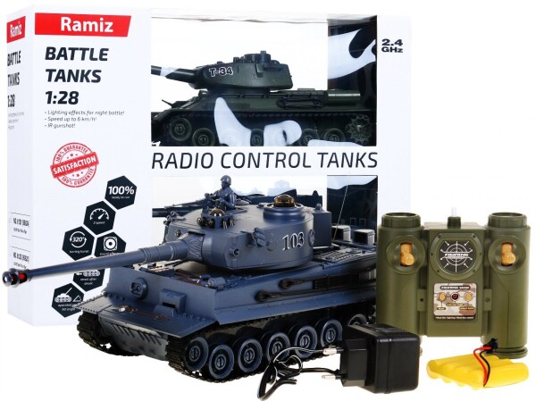 Mamido Tank na diaľkové ovládanie 2ks R / C 1:28