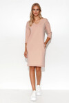 Denné teplákové šaty M779 béžové - Makadamia 44/46