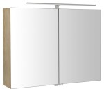 SAPHO - RIWA galérka s LED osvetlením, 81x70x17cm, brest Bardini RIW080-0013