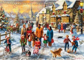 GIBSONS Puzzle Vianočná prechádzka