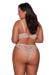 Ava 2105/B S-2XL Brazílske nohavičky béžová L