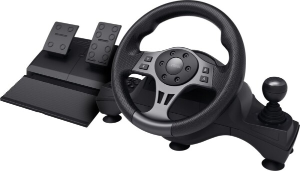 Trust Trust GXT 289 Movi Čierny USB Kierownica + pedały Nintendo Switch, PlayStation 4, Xbox One S, Xbox One X, Xbox Series S, Xbox Series X