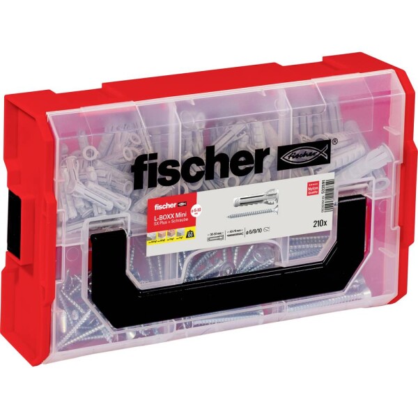 Fischer FIXtainer box s výberom hmoždiniek 532891 210 dielov; 532891