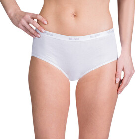 Dámske bavlnené nohavičky LADIES COTTON BOXER - BELLINDA - biele M