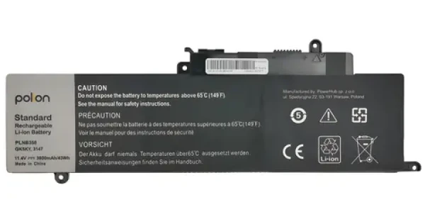 Trx GK5KY / Batéria pre notebook / DELL Inspiron 13 7347 / 13 3147 / 3800 mAh / 43 Wh / neoriginálna (TRX-PLNB358)