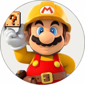 Jedlý papier Super Mario s kartičkou 19,5 cm - Pictu Hap - Pictu Hap