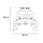 Mamido Elektrické autíčko Extreme Sport 4x4 s premenlivou veľkosťou bielej