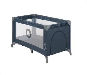 Lionelo Postieľka cestovná Stefi Blue Grey / od 0 do 3 rokov / do 15 kg (LO-STEFI BLUE GREY)