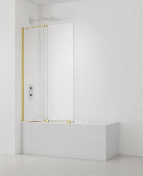 Vaňová zástena SAT Walk-In Xmotion 150x117,5 cm zlatá SATWIXMVZ150Z SATWIXMVZ150Z