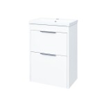 Mereo Vigo, kúpeľňová skrinka s keramickým umývadlom 51 cm, biela CN310