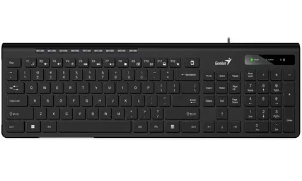 Genius Slimstar 230 II čierna / Klávesnica / USB / CZ+SK layout / 1.5 m (KEYG16202)