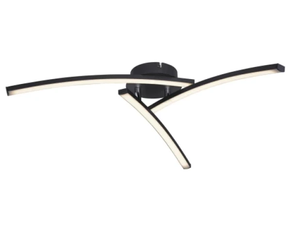Stropné LED osvetlenie Tansy 60 cm, čierne%