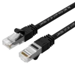 Lanview CAT6a U/UTP 10m čierna / Sieťový kábel / LSZH / RJ-45 / PoE (LV-UTP6A10B)