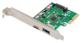 Digitus DS-30225 / Radič PCI Express / 2x USB 3.1 Gen 2 / USB-C + USB-A / 10 Gbps (DS-30225)