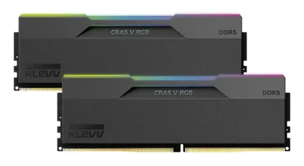 KLEVV CRAS V RGB čierna / Pamäť RAM / DDR5 / 32GB (2x16GB) / 6400MHz / CL32 (KD5AGUA80-64A320G)