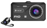 Tracer 4TS FHD Crux čierna / Duálna kamera do auta / Full HD / 4" dotykový IPS / G-senzor / parkovací režim (TRAKAM46876)