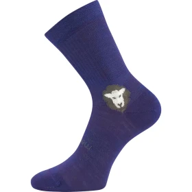 VOXX Ponožky anatomicky tvarované z merino BAREFOOTAN s ionty stříbra FIALOVÉ (3 páry) 39-42 124966