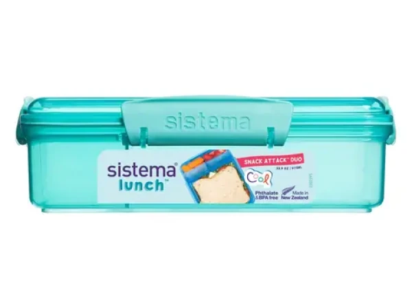 Sistema Lunch Krabička na desiatu s 2 oddelenými priehradkami 975 ml mätová (8592001419391)